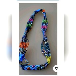 Bali Bohemian Glass Beaded Colorful Necklace